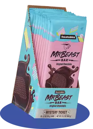 Feastables chocolate bars are a MrBeast first!