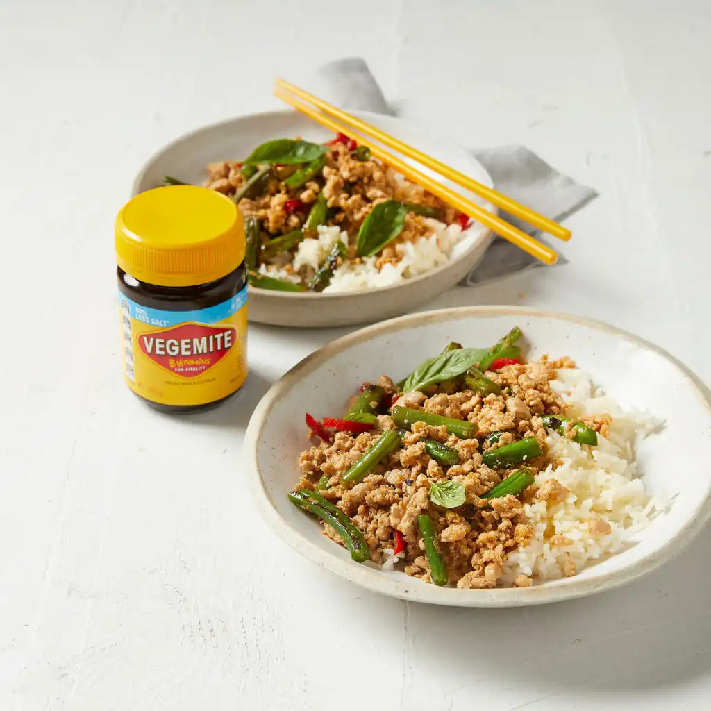 VEGEMITE Chicken & Basil Stir Fry