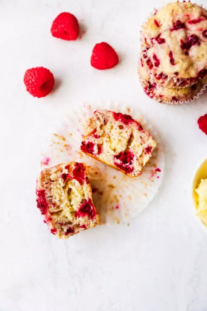 Yoghurt Muffins with Lemon/honey Butter Raspberry