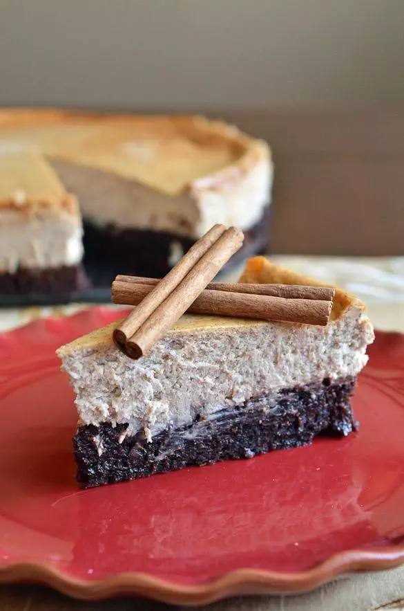 Mexican Brownie Bottom Cheesecake